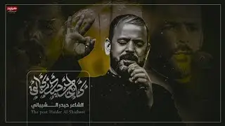 كاعد حيدر كبالي || الشاعر حيدر الشيباني ||  عزاء الليالي الفاطمية المقدسة  هيئة امير المؤمنين