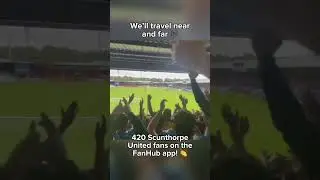 Cracking atmosphere here 💪(📹 sufcadem_)#footballfans #awaydays #scunthorpeunited #sufc #nonleague