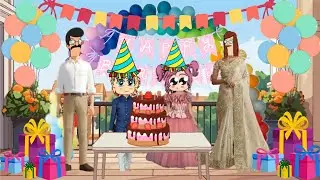 Harsha and Varsha: Birthday Surprise (Wait for the end) 🎊🎈#animation #subscribe #like #birthdayparty