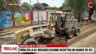 Obra de reconstrucci&oacute;n de la Av. Richard Cushing registra un avance de 10%.