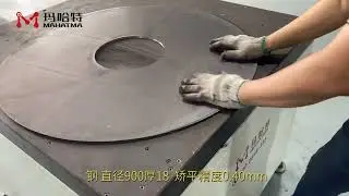 Roll leveler for Flange #levelingmachine #partleveler #rollleveler #flange