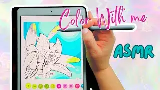 ASMR color with me on the ipad