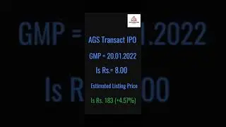 AGS transact technologies ipo gmp #shorts