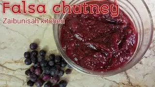 Falsa Chutney recipe by Zaibunisah Kitchen