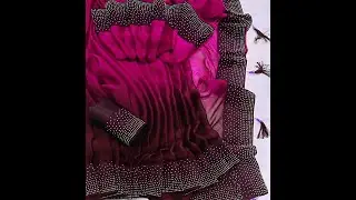 Pure Satin silk With Stone Diamond Work Saree || Latest Design diamond stone work satin silk sarees
