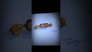 realistic drawing of chocolate candy #shorts #sketch #drawing #youtube Surya_art_yt