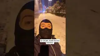 İstanbul&rsquo;da karlı bir gece #kar #snow #snowfall #snowman ￼