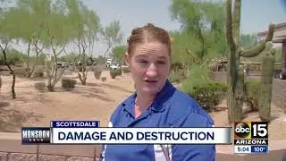 Scottsdale cleaning up after Monsoon storm damage