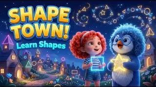 Shape Town | Learn Squares, Triangles & Stars | Bedtime Lullaby for Kids