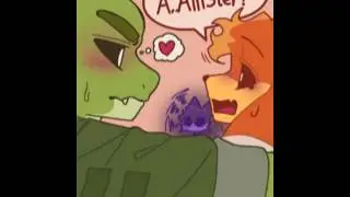 Allister Gator x Dogday x catnap 💚🐊-🧡🐶-💜😾
