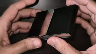 Firaki Leather Business Card Holder &ndash; Slim Metal Design with Magnetic Closure | Product Overview