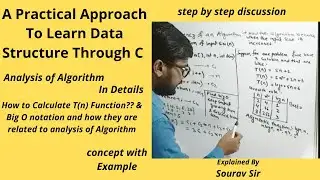 Data structure Tutorial #3- Analysis of Algorithm || Asymptotic function | T(n) Function || Big O