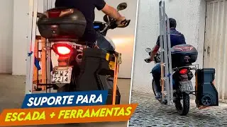 Construímos um SUPORTE INDESTRUTÍVEL para levar FERRAMENTAS na MOTO 🏍