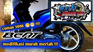 MODIFIKASI MURAH CUMAN 500K || Modifikasi pemula di motor beat. SIMAK videonya.🔴 #modifikasi