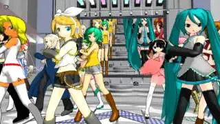 [MMD] 20 official Female Vocaloids - Happy Synthesizer