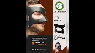 3D PRINTED NOSE PROTECTION MASK / #3dmask #orthotic #prosthetic #medical #viralvideo