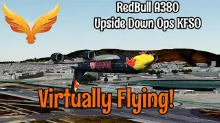 GeoFS RedBull A380 upside down in San Francisco   multi view