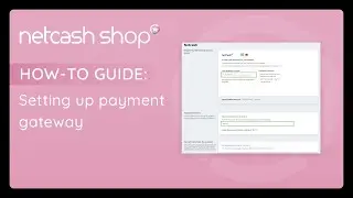 Netcash Shop - Setting up payment gateway