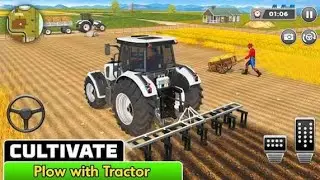 Tractor cultivate game farming 