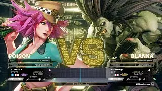 SFV Champion Edition 🔥 KOMAKICK (Poison) Vs Nishikin (Blanka) 🔥 Online Match's 11-23-2022
