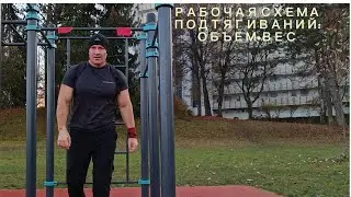 РАБОЧАЯ СХЕМА ПОДТЯГИВАНИЙ: ОБЪЕМ + ВЕС.