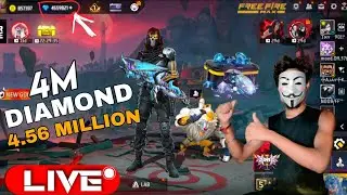 4.56 million Diamond 💎 Free fire Live 🛑 BR Rank push