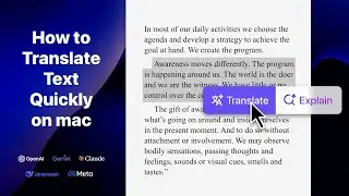 How To Translate Text, Pdf & Ebook Quickly With AI On Mac