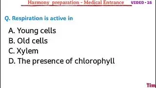 Harmony  preparation - Medical Entrance ( Video - 16 )