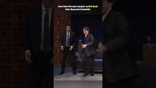 Stranger Things actors reenacting their iconic character scenes live during interviews