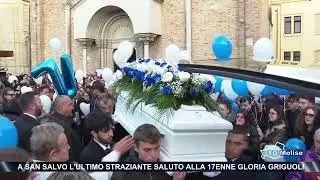 A San Salvo l'ultimo straziante saluto alla 17enne Gloria Griguoli