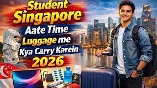 Student Singapore 🇸🇬 Aate Time Luggage Me Kya Carry Karein? | Complete Checklist 2026
