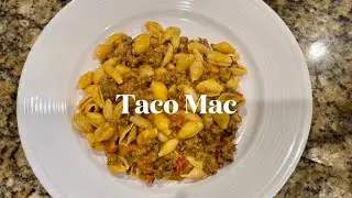 Taco Mac (seasoned ground beef and mac-n-cheese)