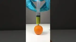 Testing Chemical Reaction On Orange | Experiment No-163 |Relaxing Tip | #Shorts#Experiment #testing
