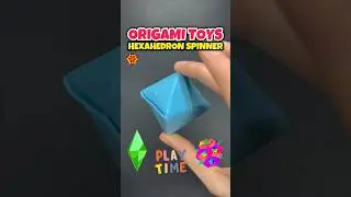 Origami Easy Paper Fidget Toys Spinner Craft Tutorial #papertoy #origami #origamicraft #shorts