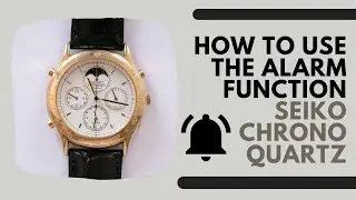 How to use the Alarm Function on a Seiko Calendar Moon Phase Alarm Watch