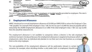 National Insurance Contributions (NIC) - ACCA Taxation TX-UK lectures