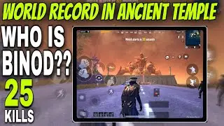 WHO IS BINOD? PUBG | WORLD RECORD IN ANCIENT TEMPLE | 8 FINGER CLAW HANDCAM | IPAD PRO 2020 PUBG
