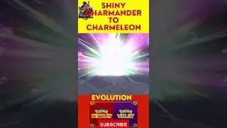 SHINY Charmander to Charmeleon Evolution // Pokemon Scarlet and Violet // #shorts