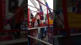 Kids went on the kick down ride