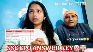 SSC CPO answer key with PAPA🥹❤️🧿 #viral #ssc #cpo EXPECTED CUTOFF????
