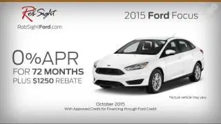 2015 Ford Focus Offer SP October Rob Sight Ford