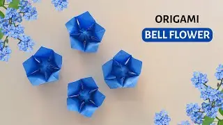 Bell Flower Origami | How make an easy paper flower | Craftboat