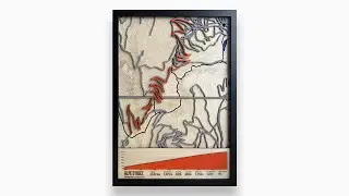 Alpe d&rsquo;Huez Cycling Map &ndash; Handcrafted Wooden Wall Art