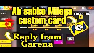 CUSTOM ROOM CARD NOT RECEIVE PROBLEM IS SOLVE | CUSTOM CARD PROBLEM | FREE FIRE SUBMIT REQUEST |  BG