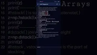 How to Join Numpy Arrays in Python? 