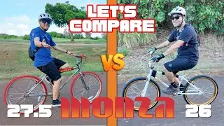 Comparing the new Monza 27.5 XL Cruiser to the Monza 26! #bmxcruiser