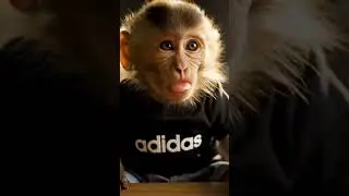 cute monkey eating fresh Mochi#cutemonkey#babymonkey#mochi#monkeyeating#shorts#viralmonkey#viral