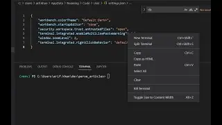Vscode Terminal right click is not working | Visual Studio Code
