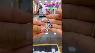 new designer silver saree pin 🧷, with 20% discount #shotrs #jewellery