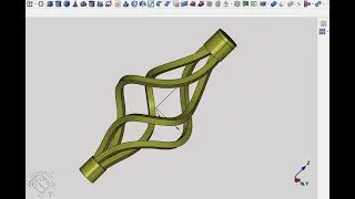 FreeCAD Часть 115. Пример создания модели. Кованая корзинка